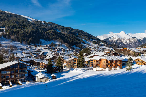 Station de ski en hiver